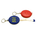 Oval Tape Measure Key Ring